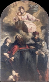 L'estasi di Sant'Agostino di Antonio Carneo (Concordia Sagittaria 1637 - Portogruaro 1692) Olio su tela