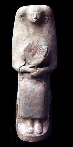 Figurina in terra cotta, che rappresenta una dea della fecondit