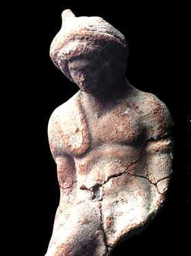 Statuetta in terracotta di Mercurio