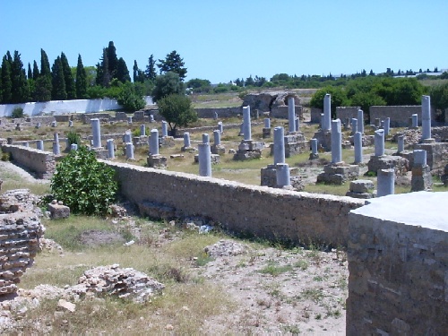Le rovine della basilica paleocristiana detta la Damous-el-Karita