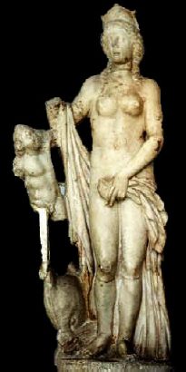 Statua di Venere proveniente dall'area del Teatro