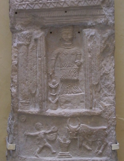 Stele votiva proveniente dal Tophet di Cartagine ora al Museo del Bardo