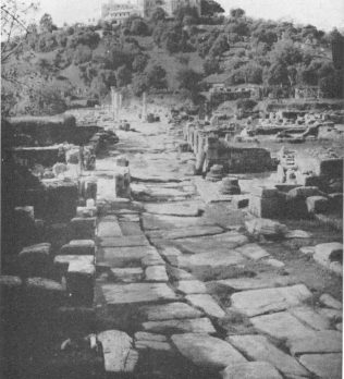 Il decumano della citt di Hippo regius  (foto 1960)