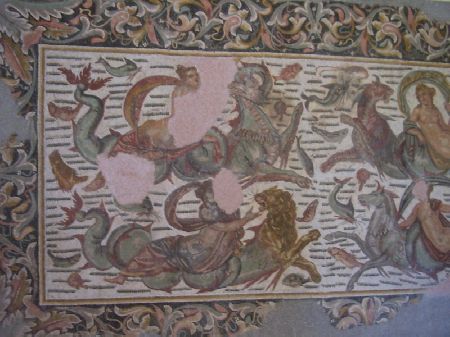 Mosaico delle Quattro Nereidi, un insieme straordinario di tonalit e di luminosit 