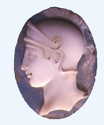 Cammeo di età romana della dea Atena (Museo del Bardo)
