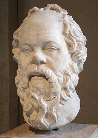 Statua di Socrate opera di Lisippo al Louvre