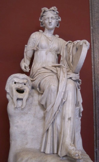 Statua della Musa Thalia al Museo del Louvre