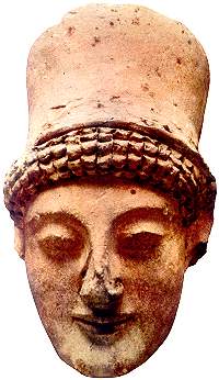 Diodoro siculo: maschera di origine punica