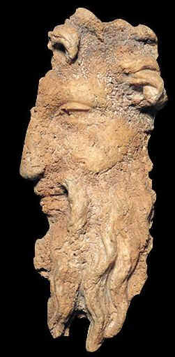 Testa del dio Pan vista di profilo: II sec. a. C.