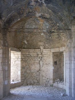 Una camera absidale nel complesso delle Terme Liciniane