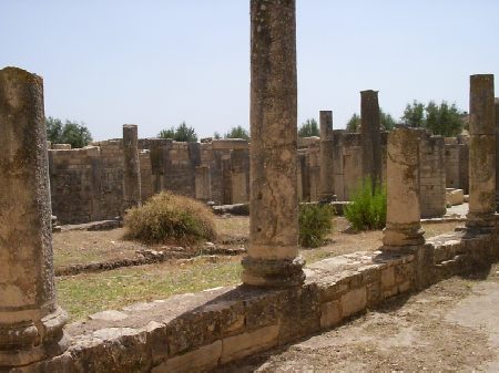 Gli spaziosi cortili interni con il porticato delle ville signorili romane