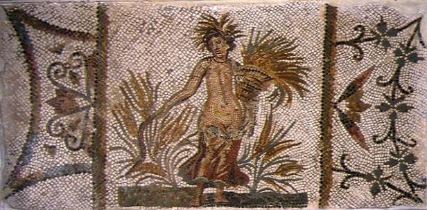 Mosaico con la dea dell'Abbondanza, al Museo del Bardo