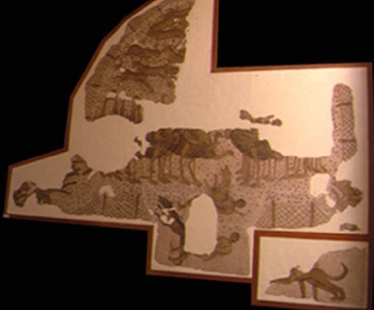 Mosaico con scene di caccia