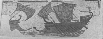 Mosaico con nave mercantile, Museo di Sousse