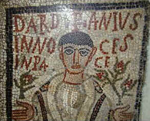 Particolare del mosaico di Dardianus