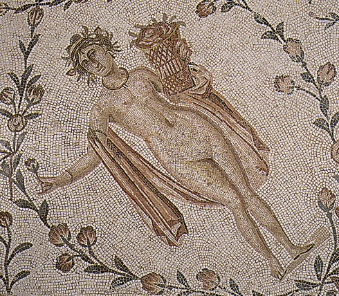 Mosaico con la dea dell'Abbondanza, museo del Bardo a Tunisi
