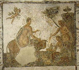 Scena mitologica con Europa