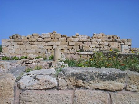 Una casa di et bizantina con fortificazioni di difesa