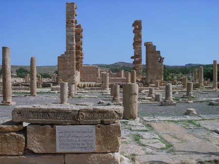 La chiesa di Servus: insieme delle colonne delle navate