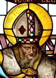 Sant'Agostino vetrata nel convento di Gent