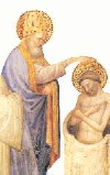 Ambrogio battezza Agostino nel 387 d. C. a Milano