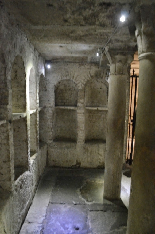 La cripta della Basilica di santa Maria in Cosmedin