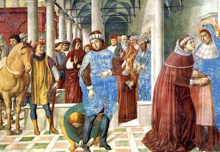 Agostino giunge a Milano dove incontra il vescovo Ambrogio