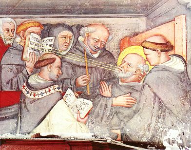 Morte di Agostino: affresco di Nelli a Gubbio