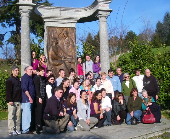 Studenti e professori del Merrimack College di Boston nel parco storico-archeologico S. Agostino