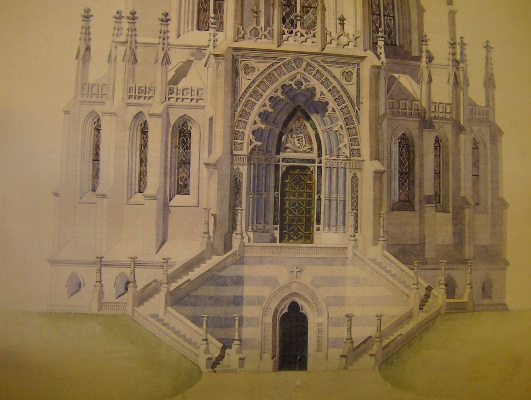 La facciata del Sepolcreto Visconti nel disegno preparatorio di Giovanni Ceruti