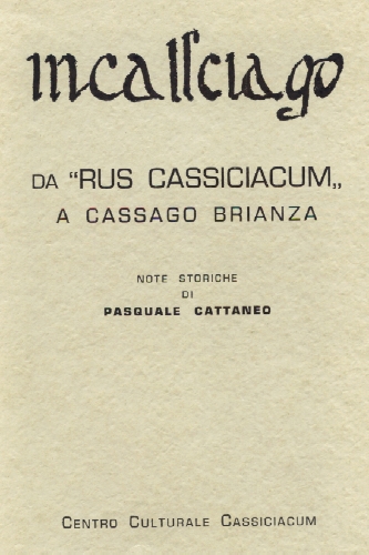 Copertina del primo volume pubblicato