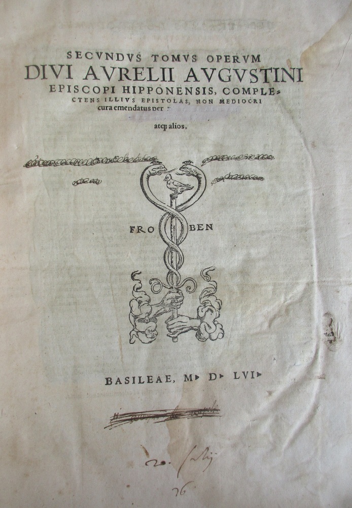 Il frontespizio del volume edito a Basilea nel 1556