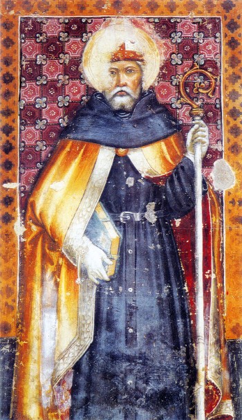 Sant'Agostino: affresco di Basilio Manfredino nella chiesa di santa Maria Assunta a Pontecurone