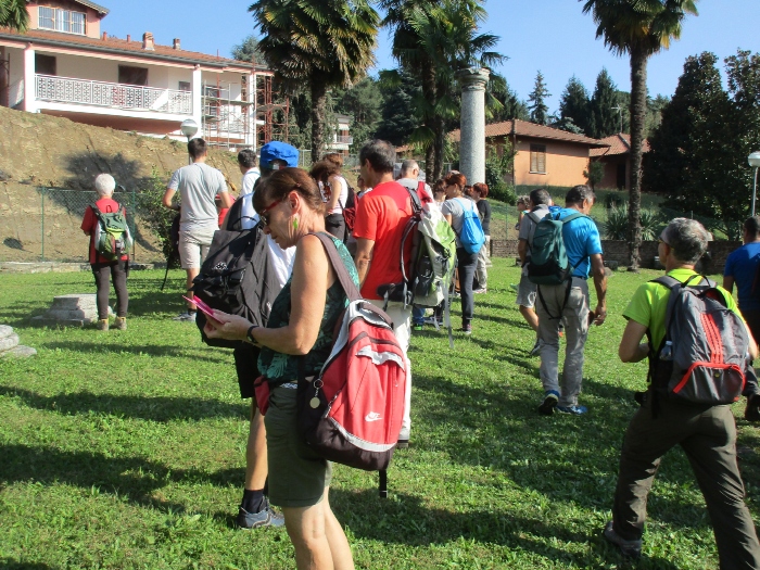 I pellegrini del Cammino in visita al parco sant'Agostino