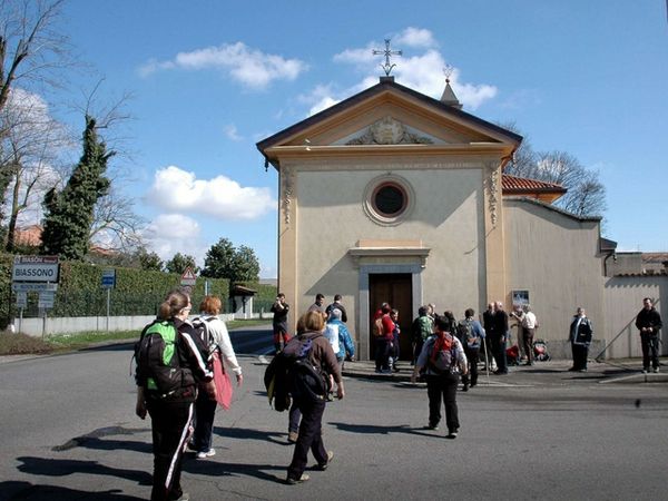 I pellegrini arrivano al Santuario della Madonna della Misericordia