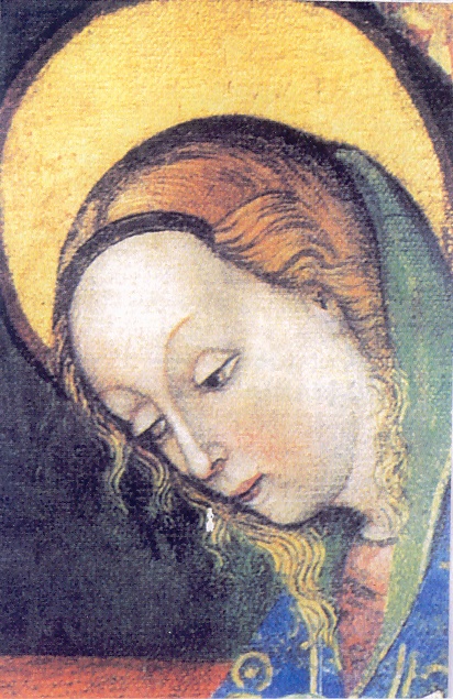 Immaginetta con l'affresco di Santa Maria delle Grazie a Monza