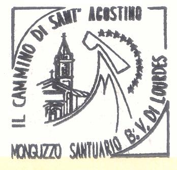 Il timbro del Santuario di Nostra Signora di Lourdes a Monguzzo