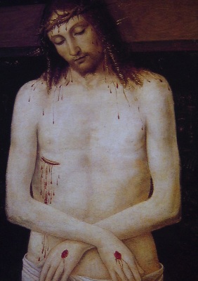 Immagine del Cristo crocifisso opera del Bergognone