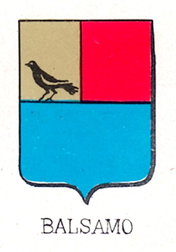 Lo stemma dei nobili Balsamo, che si trasferirono in Sicilia nel XVII secolo