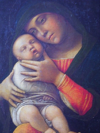 La Madonna con il Bambino, opera di Mantegna ora al Poldi Pezzoli a Milano