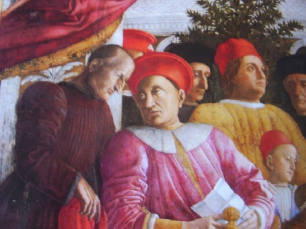 Mantegna: particolare della Camera degli Sposi a Mantova