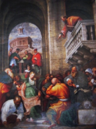 1530: La disputa di santa Caterina del Pordenone in una pala a Piacenza