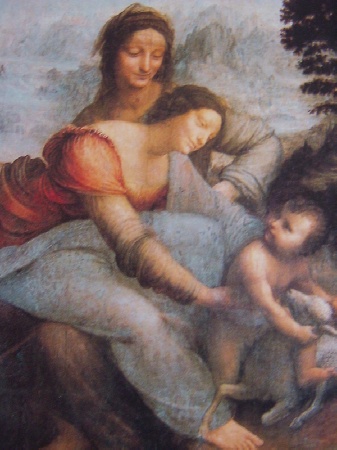Sant'Anna e la vergine Maria, opera di Leonardo al Louvre