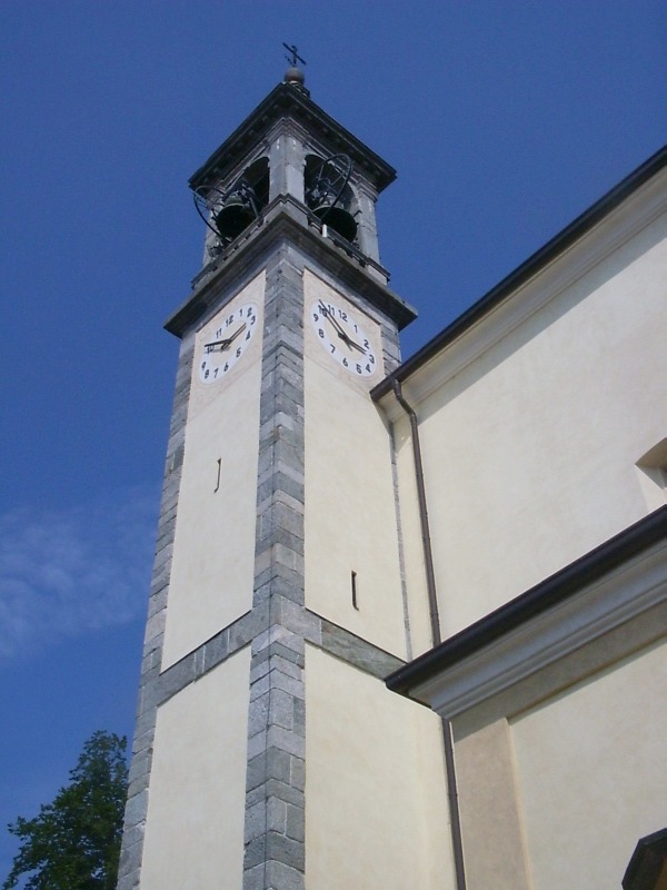 Il campanile della chiesa parrocchiale settecentesca