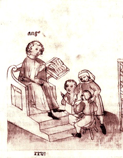  Il rus Cassiciacum, da un manoscritto berlinese del Quattrocento 