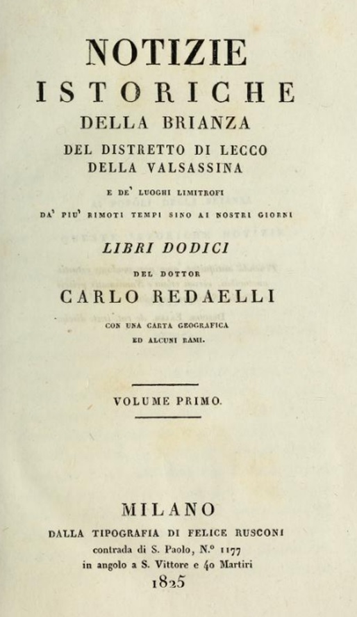 Copertina del libro di Carlo Redaelli