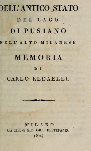 Copertina del libro di Carlo Redaelli