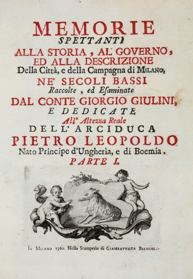 Frontespizio dell'opera nella edizione del 1760