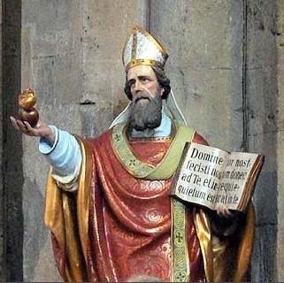 Statua di sant'Agostino a Pavia