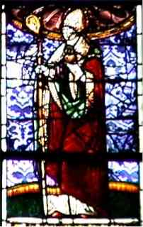 Immagine di sant'Agostino nella chiesa di Notre Dame a Eperney